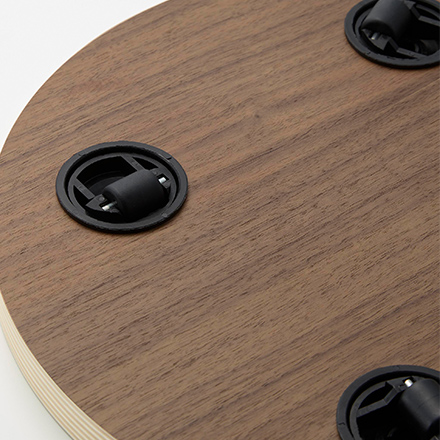 RIN リン インテリア低台車 ラウンド ブラウン 10062