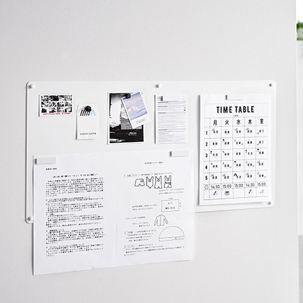 tower タワー ウォールプリントスチールパネル L 石こうボード壁対応 ホワイト 10155