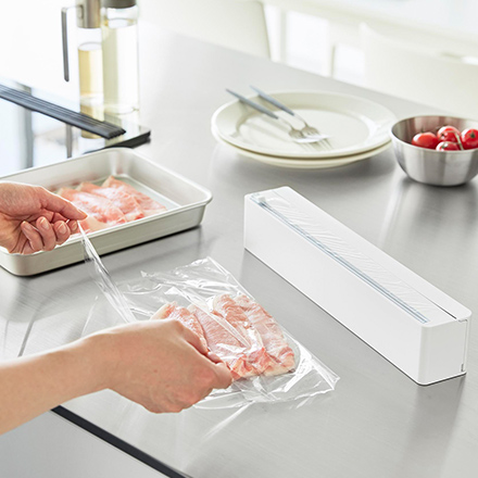 tower タワー マグネットラップケース スライドカッター付き ホワイト 10658