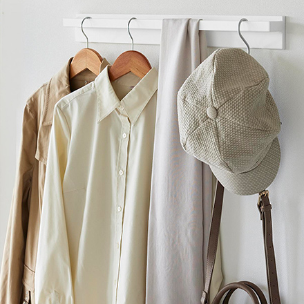 tower タワー 壁付けハンガーバー ホワイト 10681