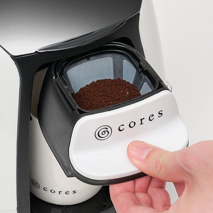 コーヒーメーカー Cores コレス 1カップコーヒーメーカー C312WH