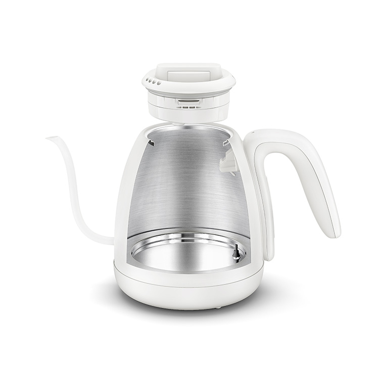 ティファール T-fal 電気ケトル カフェ ロック コントロール ホワイト 0.8L KO9201JP / 温度調節 保温 電気ポット ステンレス 自動電源オフ