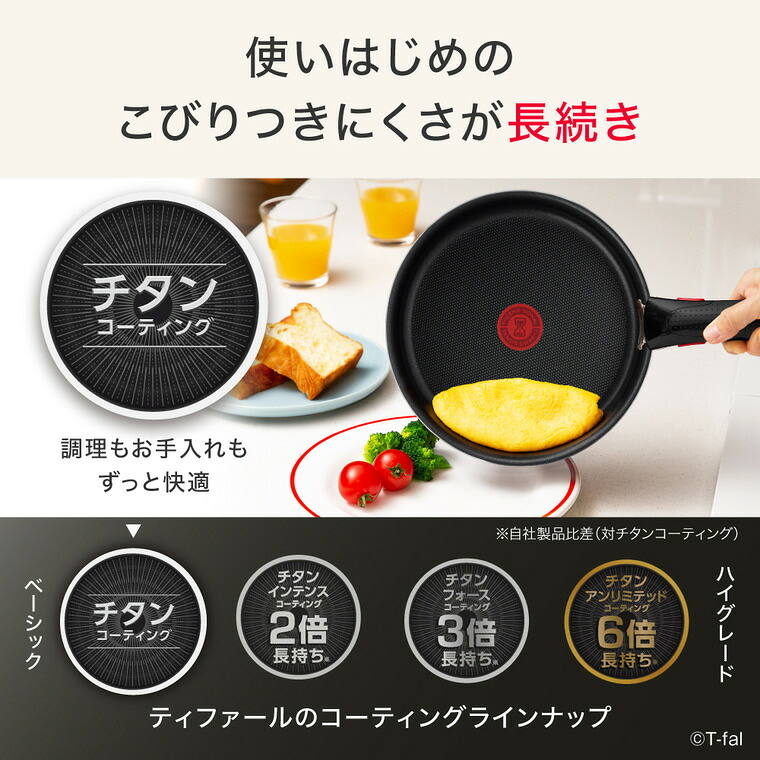 ティファール T-fal インジニオ・ネオ フレーズグレー フライパン L16103 22cm 単品 ガス火専用 IH不可