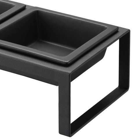 山崎実業 公式 tower ペットフードボウルスタンドセット トール タワー ホワイト 4744