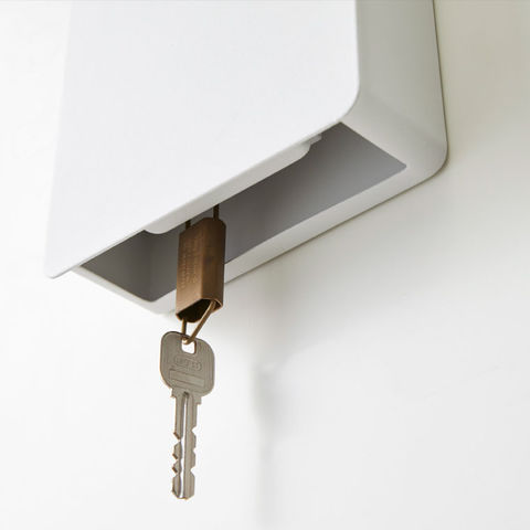 山崎実業 公式 tower マグネットキーフック２段 タワー ホワイト 4799