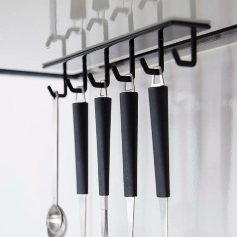 山崎実業 公式 tower マグネットレンジフードフック タワー ブラック 4840