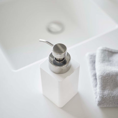 山崎実業 公式 tower ディスペンサー 詰め替え用ディスペンサー 泡タイプ タワー ホワイト 5207