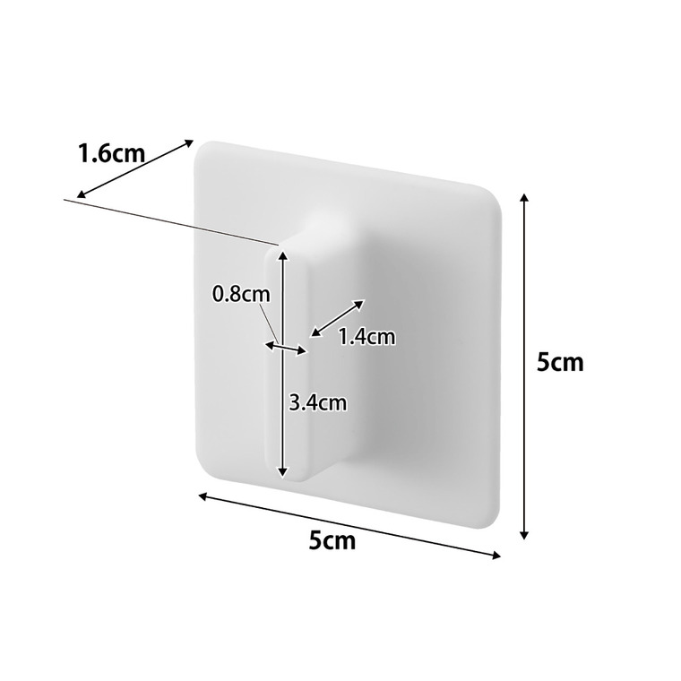 tower シリコーン吸着ガラス戸取っ手 タワー 2個組 山崎実業 10669 10670 / ホワイト