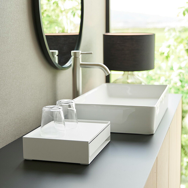 tower トレー付きアメニティ引き出し収納 タワー 山崎実業 10711 10712 / ホワイト