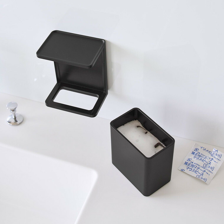 tower フィルムフック マウスピース収納ラック タワー 山崎実業 10723 10724 / ブラック