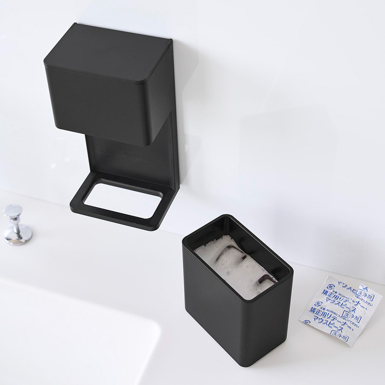tower フィルムフック マウスピース&洗浄タブレット収納ラック タワー 山崎実業 10725 10726 / ブラック