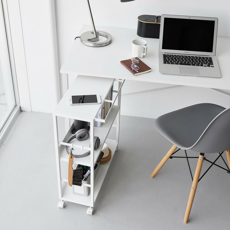 tower ゴミ箱裏スリムワゴン タワー 山崎実業 10765 10766 / ホワイト