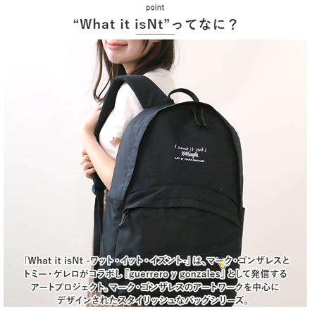 What it iSNt DAYPACK デイバッグ BLACK