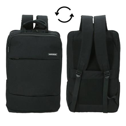 杢ポリ多機能ビジネスリュック CGY.チャコールグレー