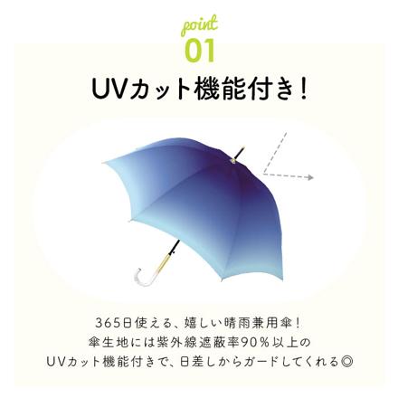 ミルキートーンアンブレラ 58cM 長傘 長傘 ゴールドBL