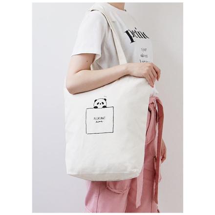 縦型トレンドトートバッグ パンダ