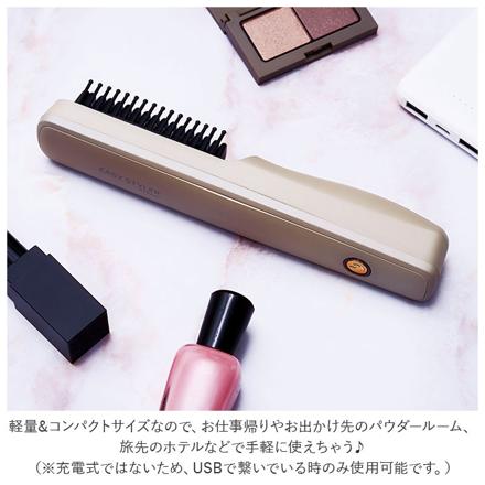 EaSy StyLer USB HEAT BRUSH ヘアアイロン シルバー