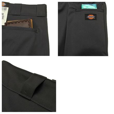ディッキーズ Dickies 801 スキニー ワークパンツ チャコール W29xL32