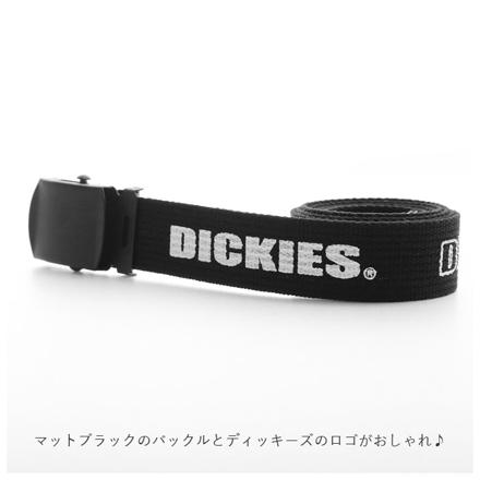 ディッキーズ DickieS ロゴプリントGIベルト ロゴベルト 01.ブラック