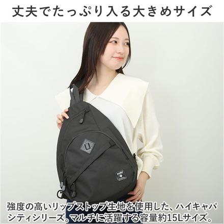 aneLLoGRANDE ハイキャパシティ 15L 大容量クロスボディ GTM0463 BK.ブラック