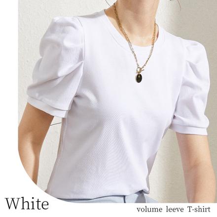 ボリュームスリーブTシャツ j109 XLサイズ レッド