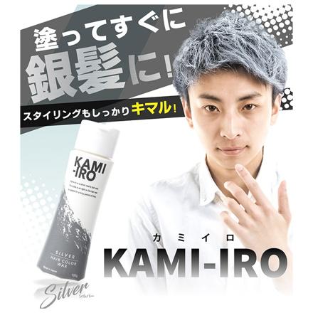 KAMI-IRO ヘアカラーワックス ヘアワックス シルバー