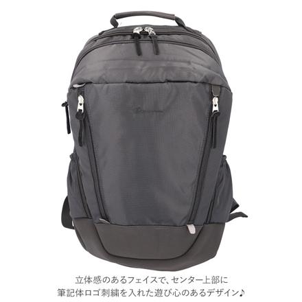 Rename ナイロン ダブルジップバックパック ホワイト/ブラック