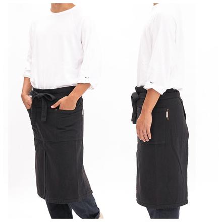 スリットギャルソンエプロン D.カーキ