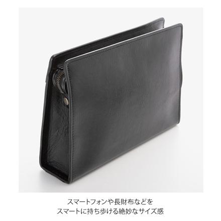 SADDLE サドル 牛革セカンドバッグ セカンドバッグ 25884-01.黒