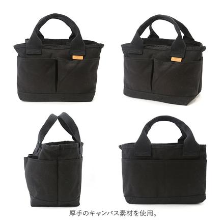 キャンバス仕切りトート Sサイズ カーキ
