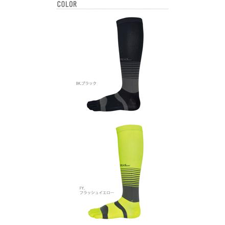 アールエルソックス R×L SOCKS #TRR-211H 5本指ハイソックス M BK.ブラック