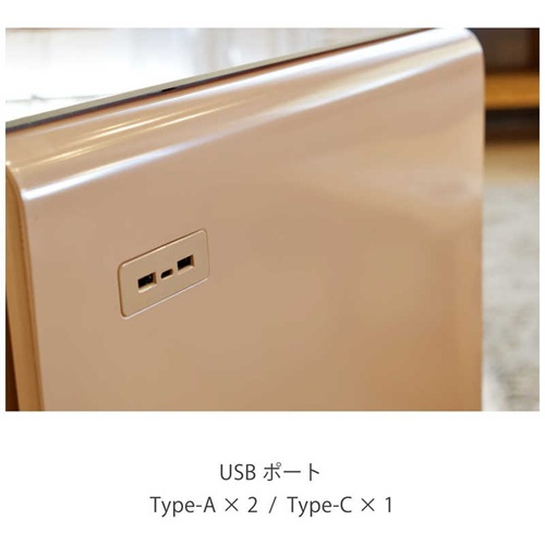 LOOZER ロイヤル STB30 SMART TABLE スマートテーブル 冷蔵庫機能付き APRICOT SAPPHIRE アプリコットサファイア インテリア家電 おしゃれ