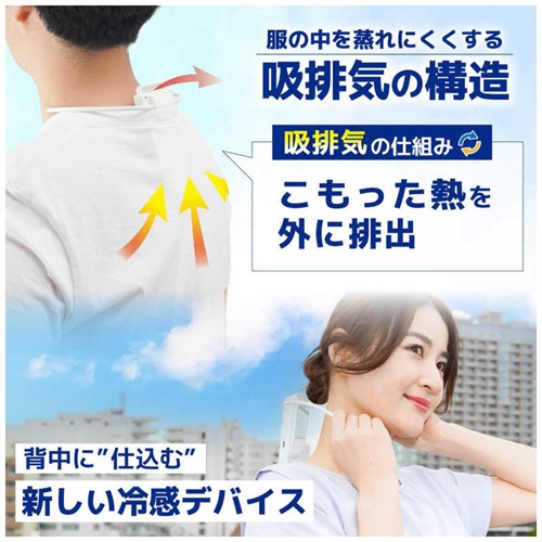 接触冷却デバイス 冷却プレートで背中スッキリ涼しい「セナクールPlus」 ホワイト サンコー SENA24HWH