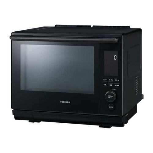 オーブンレンジ 30L 石窯ドーム TOSHIBA 東芝 ER-D5000B K グランブラック 過熱水蒸気 薄型 コンパクト