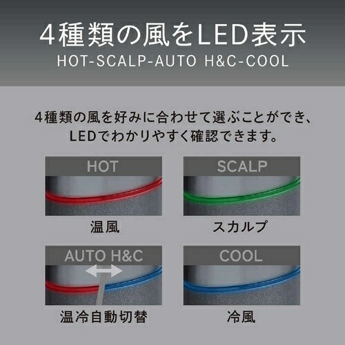 ハイスピードマイナスイオンドライヤー グレー コイズミ KHD-B200/H