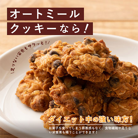 オートミールクッキー(チョコバナナ) 【100g×1袋】※割れ欠けあり