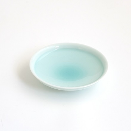 たち吉　月の雫　菓子皿〈5枚〉　5000086　青磁色