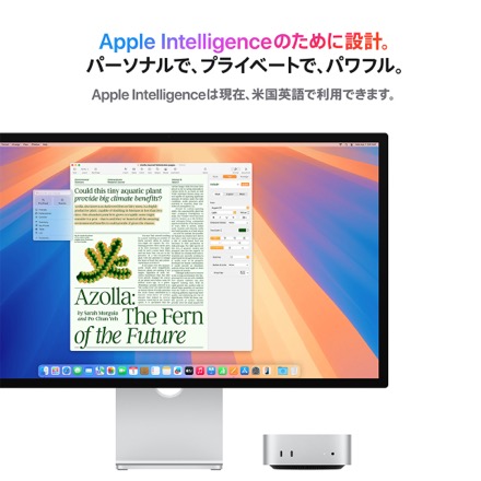 Apple Mac mini: 12コアCPUと16コアGPUを搭載したApple M4 Proチップ, 24GB, 512GB SSD with AppleCare+