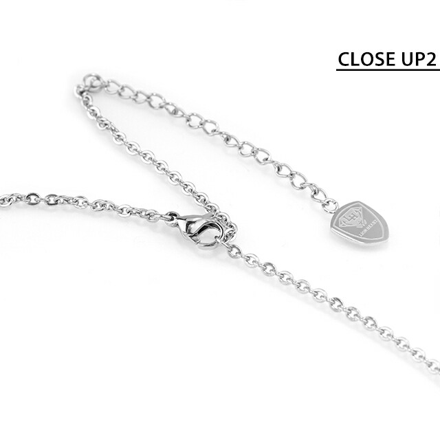 ライオンハート ネックレス メンズ ブランド LION HEART キュービック 04N136SM ブラック シルバー アクセサリー