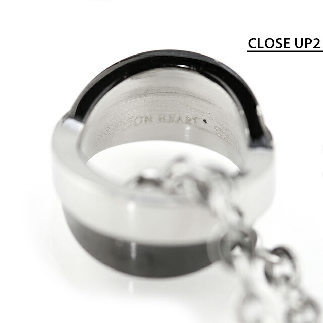 ライオンハート ネックレス メンズ ブランド LION HEART 04N143SM シルバー ブラック アクセサリー