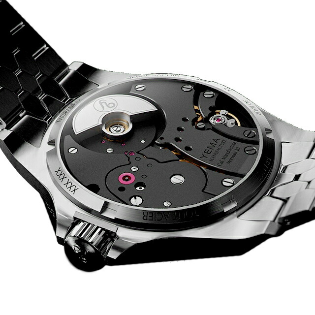 イエマ スーパーマン スリム CMM.20 自動巻き 腕時計 メンズ YEMA 11.24.66.SN.M3 アナログ ブラック 黒 フランス製 ブランド おしゃれ 防水 プレゼント 男性 実用的
