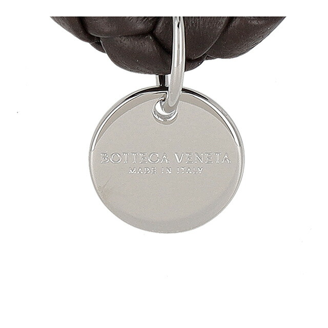 ボッテガ・ヴェネタ キーリング メンズ レディース ブランド BOTTEGA VENETA イントレチャート レザー 113539-V3UN1 ダークブラウン 高級 おしゃれ プレゼント 実用的