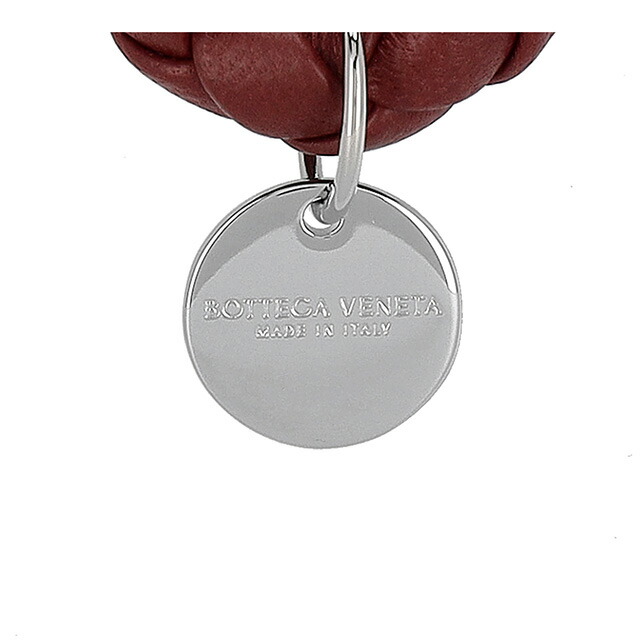 ボッテガ・ヴェネタ キーリング メンズ レディース ブランド BOTTEGA VENETA イントレチャート レザー 113539-V3UN1 レッド 高級 おしゃれ プレゼント 実用的