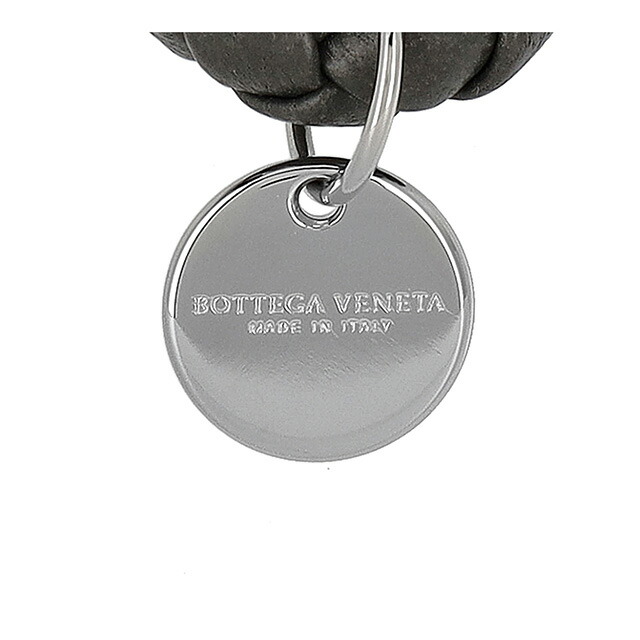 ボッテガ・ヴェネタ キーリング メンズ レディース ブランド BOTTEGA VENETA イントレチャート レザー 113539-V3UN1 グレー 高級 おしゃれ プレゼント 実用的