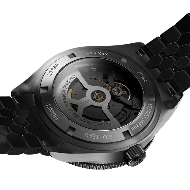 イエマ スーパーマン Dato CMM.10 自動巻き 腕時計 ブランド メンズ YEMA 12.25.11.66.SN.M2 アナログ ブラック 黒 フランス製 おしゃれ 防水 プレゼント 男性 実用的