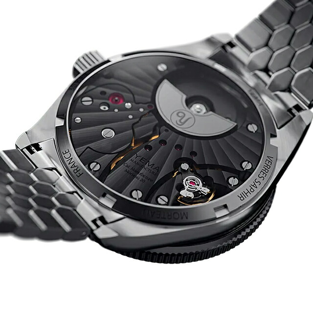 イエマ スキンダイバーCMM.20 自動巻き 腕時計 ブランド メンズ YEMA 12.25.20.11.SN.M3 アナログ ボルドー 赤 フランス製 おしゃれ 防水 プレゼント 男性 実用的