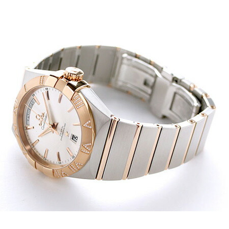 オメガ コンステレーション 38MM 自動巻き メンズ 123.25.38.22.02.001 OMEGA 腕時計 シルバー レッドゴールド 新品 時計 高級 ブランド おしゃれ 防水 プレゼント 男性 実用的