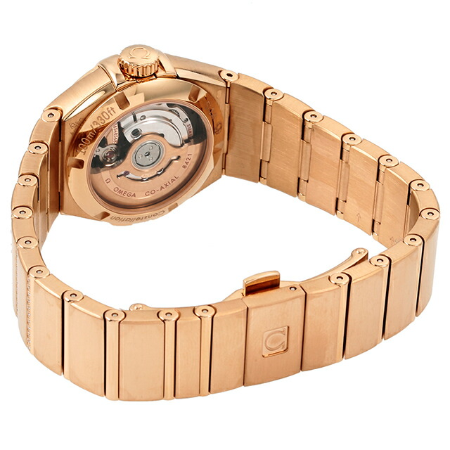 オメガ コンステレーション 27mm 自動巻き 腕時計 レディース ダイヤモンド OMEGA 123.55.27.20.55.006 アナログ レッド レッドゴールド 赤 スイス製 高級 ブランド おしゃれ 防水 プレゼント 女性 実用的