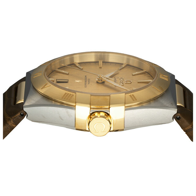 オメガ コンステレーション 39mm 自動巻き 腕時計 ブランド メンズ OMEGA CONSTELLATION 131.23.39.20.08.001 アナログ イエロー ブラウン スイス製 高級 おしゃれ 防水 プレゼント 男性 実用的