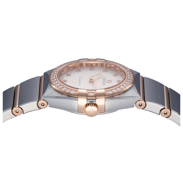 オメガ コンステレーション 25.5mm クォーツ 電池式 腕時計 ブランド レディース OMEGA CONSTELLATION 131.25.25.60.52.001 アナログ シルバー セドナゴールド スイス製 高級 おしゃれ 防水 プレゼント 女性 実用的